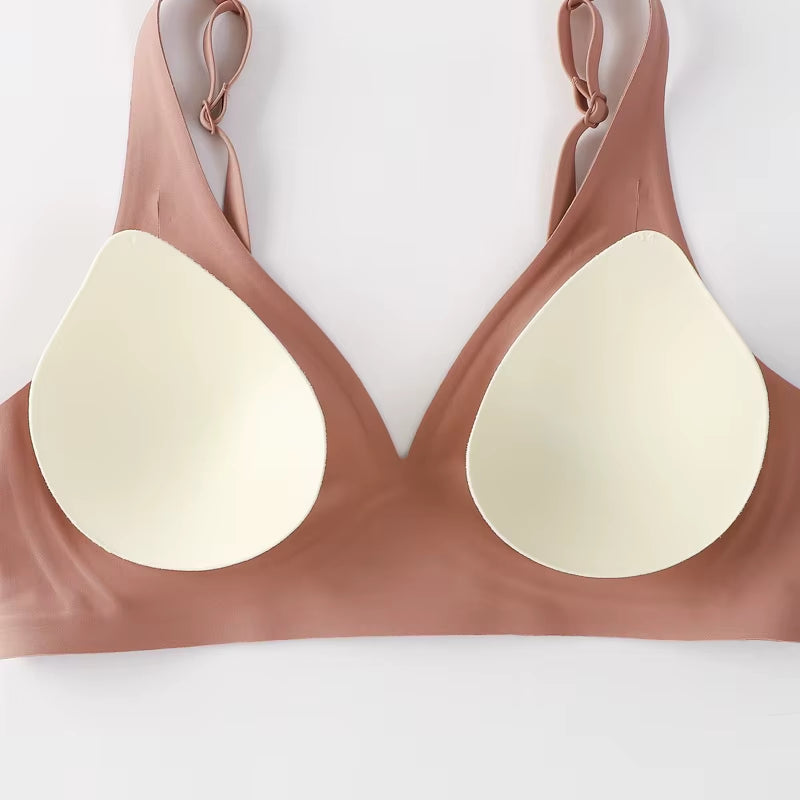 Soft Wireless Bra Women Deep V Bras Sexy Bralette Padded Bra S-XL Female Seamless Underwear Comfortable Ladies Lingerie